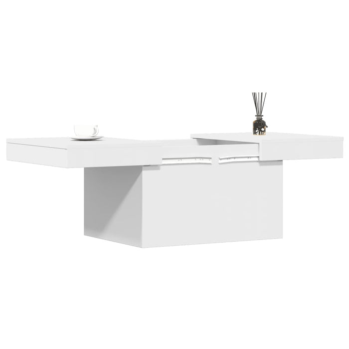 Tavolino da Salotto Bianco 100x55x40 cm in Legno Multistrato 840870