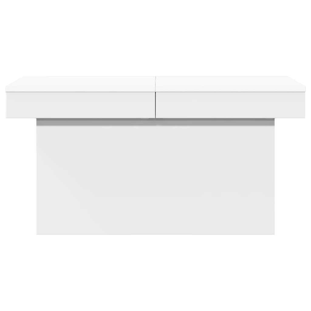 Tavolino da Salotto Bianco 100x55x40 cm in Legno Multistrato 840870