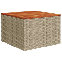 Set Divano da Giardino 10 pz con Cuscini Beige Misto Polyrattan 3226066