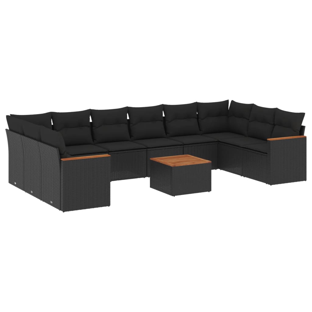 Set Divani da Giardino 11 pz con Cuscini in Polyrattan Nerocod mxl 113089