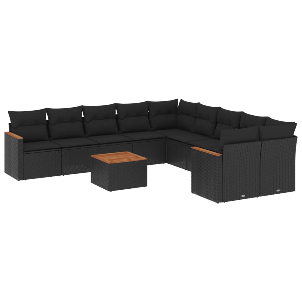 Set Divani da Giardino 11 pz con Cuscini in Polyrattan Nerocod mxl 114833