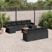 Set Divani da Giardino 11 pz con Cuscini in Polyrattan Nerocod mxl 113104