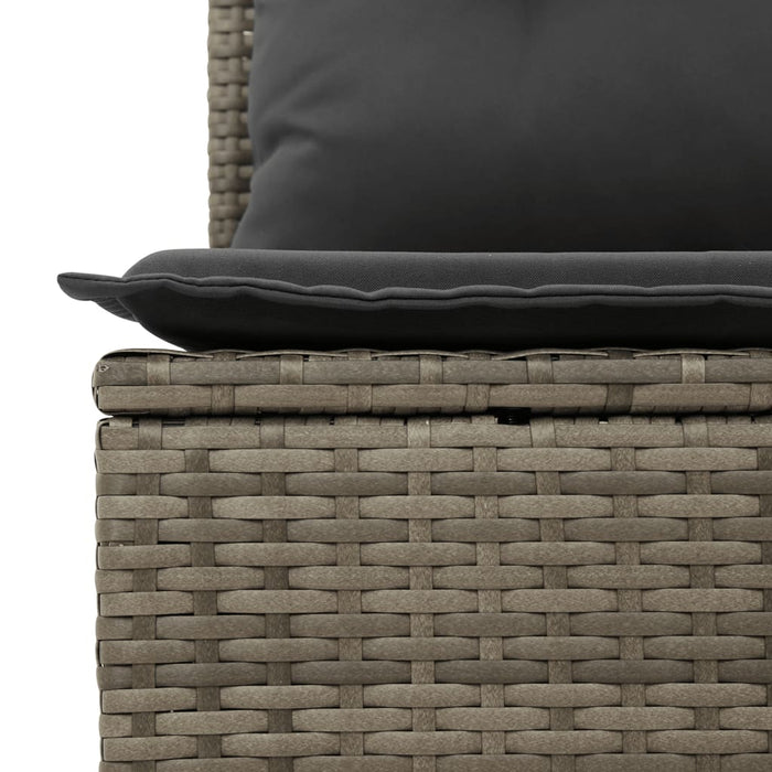 Set Divani da Giardino 14pz con Cuscini in Polyrattan Grigio 3226466