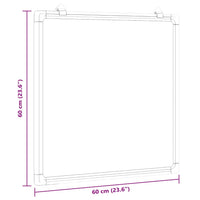 Lavagna Magnetica 60x60x1,7 cm in Alluminio 4005348