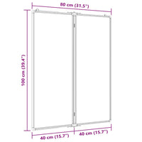 Lavagna Magnetica Pieghevole 80x100x1,7 cm in Alluminio 4005352