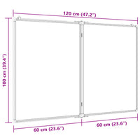 Lavagna Magnetica Pieghevole 120x100x1,7 cm in Alluminio 4005357