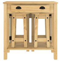 Set da Bar 3 pz in Legno Massello di Pino 4005696