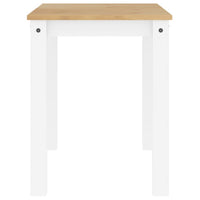 Tavolo da Pranzo Panama Bianco 117x60x75 cm Legno Massello Pino 4005704