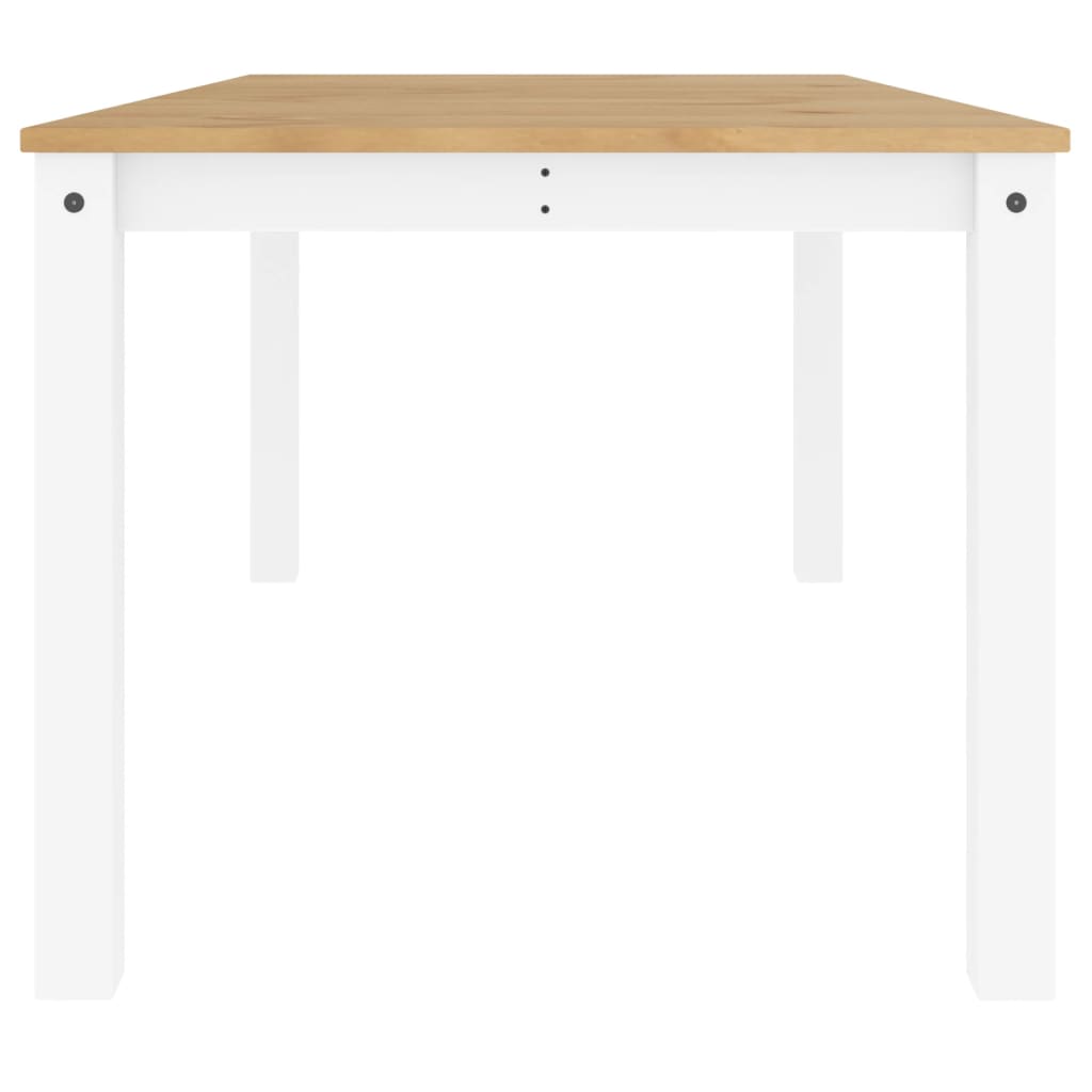 Tavolo da Pranzo Panama Bianco 180x90x75 cm Legno Massello Pino 4005710