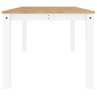 Tavolo da Pranzo Panama Bianco 180x90x75 cm Legno Massello Pino 4005710