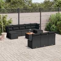 Set Divani da Giardino 11 pz con Cuscini in Polyrattan Nerocod mxl 112342