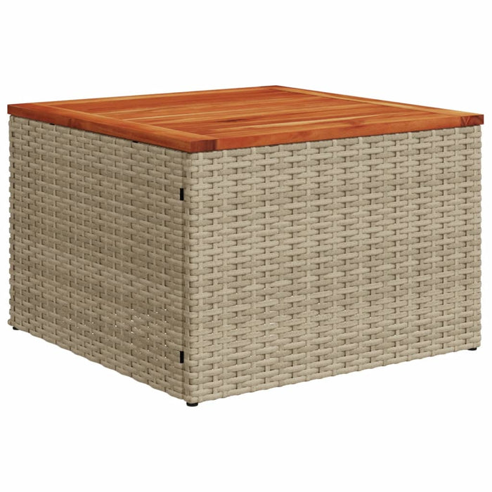 Set Divano da Giardino 9 pz con Cuscini Beige in Polyrattan 3225100