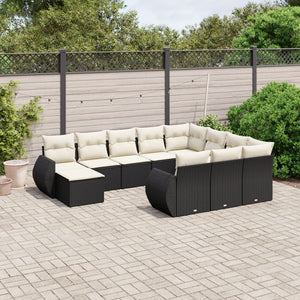 Set Divani da Giardino 11 pz con Cuscini in Polyrattan Nerocod mxl 91090