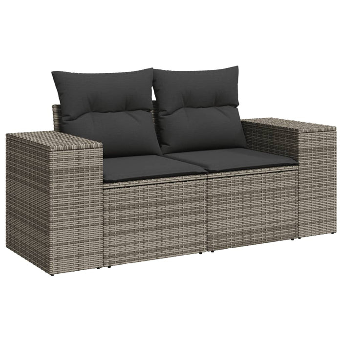 Set Divano da Giardino 8 pz con Cuscini Grigio in Polyrattancod mxl 113813