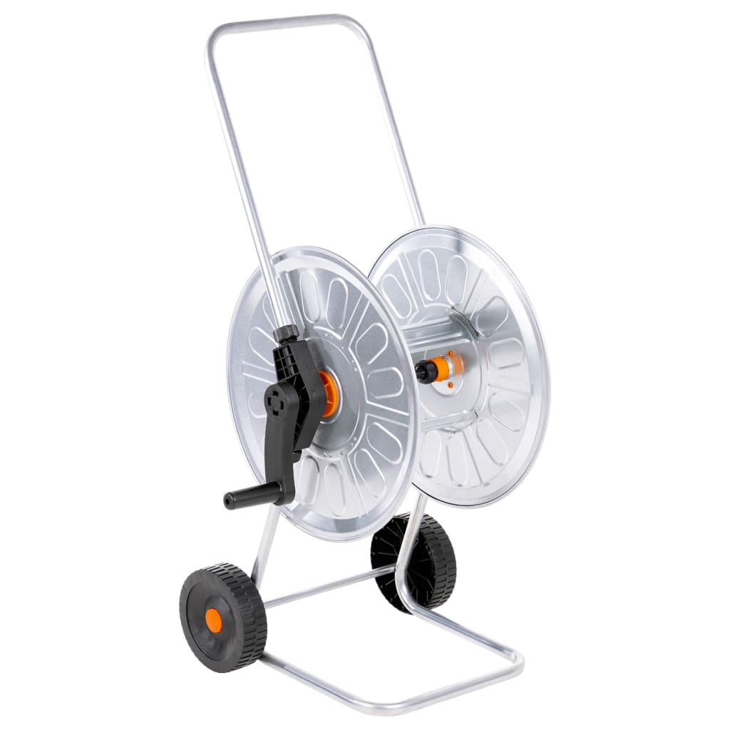 Carrello Avvolgitubo per Tubo Flessibile 60 m 1/2" in Acciaio 4005280