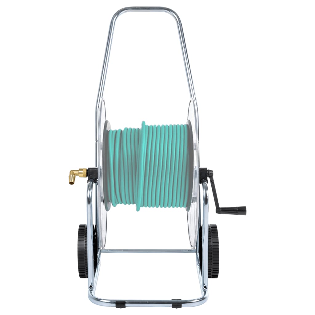 Carrello Avvolgitubo per Tubo Flessibile 80 m 3/4" in Acciaio 4005283