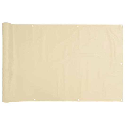 Paravento da Giardino Crema 400x75 cm in PVC 4005389