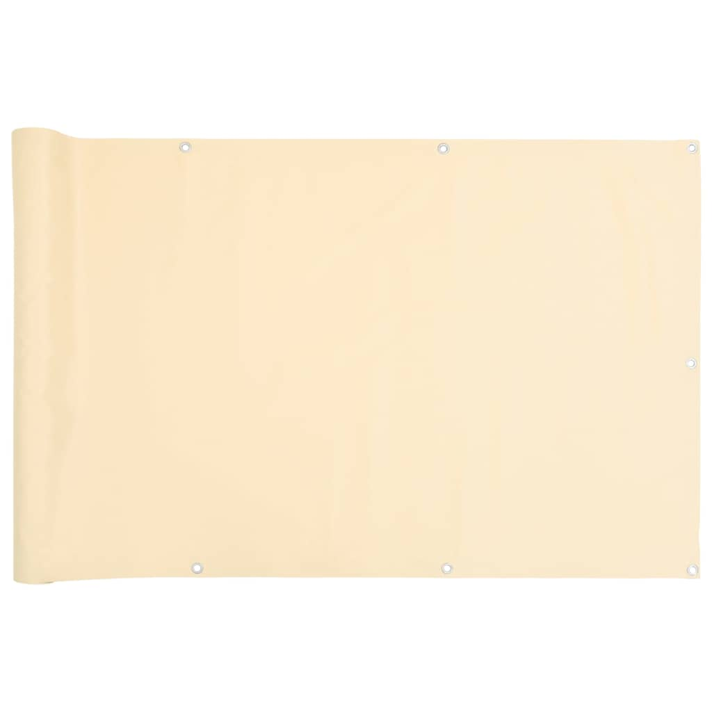 Paravento da Giardino Crema 600x75 cm in PVC 4005391