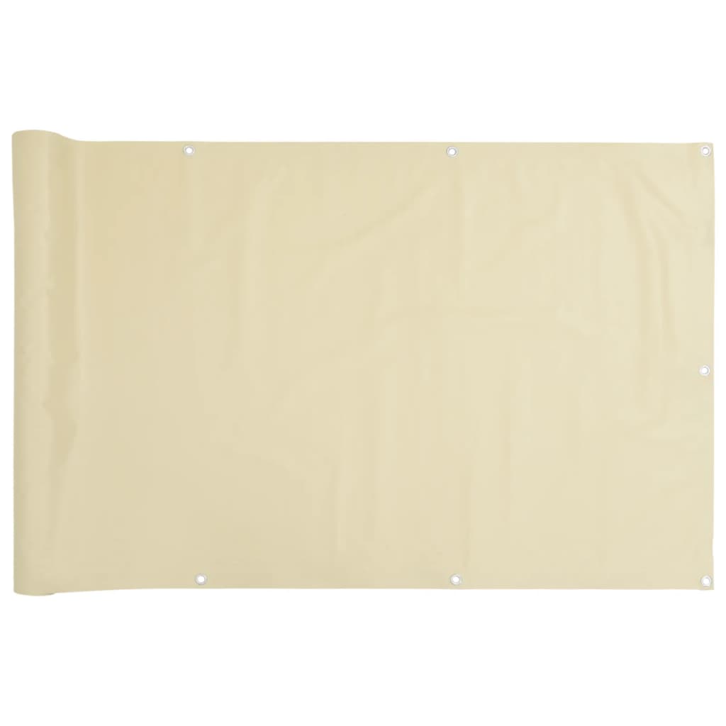 Paravento da Giardino Crema 800x75 cm in PVC 4005393