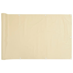 Paravento da Giardino Crema 800x75 cm in PVC 4005393