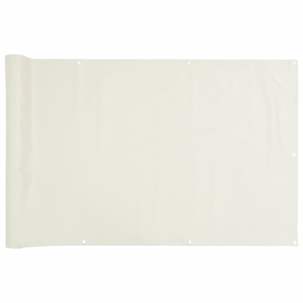 Paravento da Giardino Bianco 300x75 cm in PVC 4005396