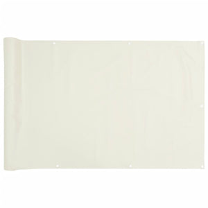 Paravento da Giardino Bianco 300x75 cm in PVC 4005396