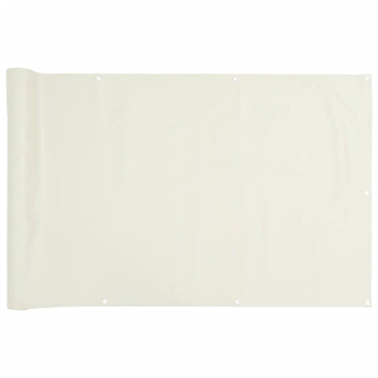 Paravento da Giardino Bianco 300x75 cm in PVC 4005396