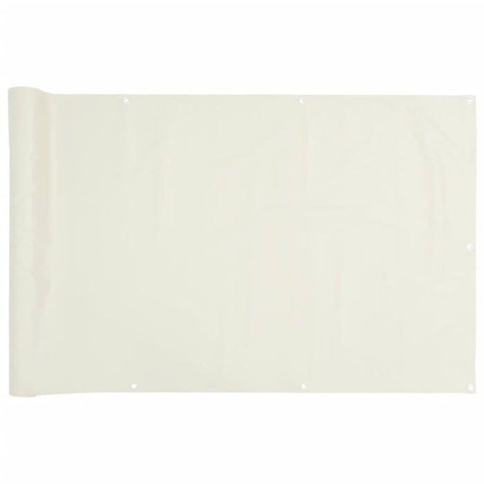 Paravento da Giardino Bianco 300x75 cm in PVC 4005396