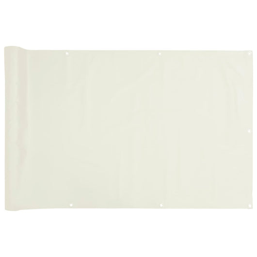 Paravento da Giardino Bianco 500x75 cm in PVC 4005398