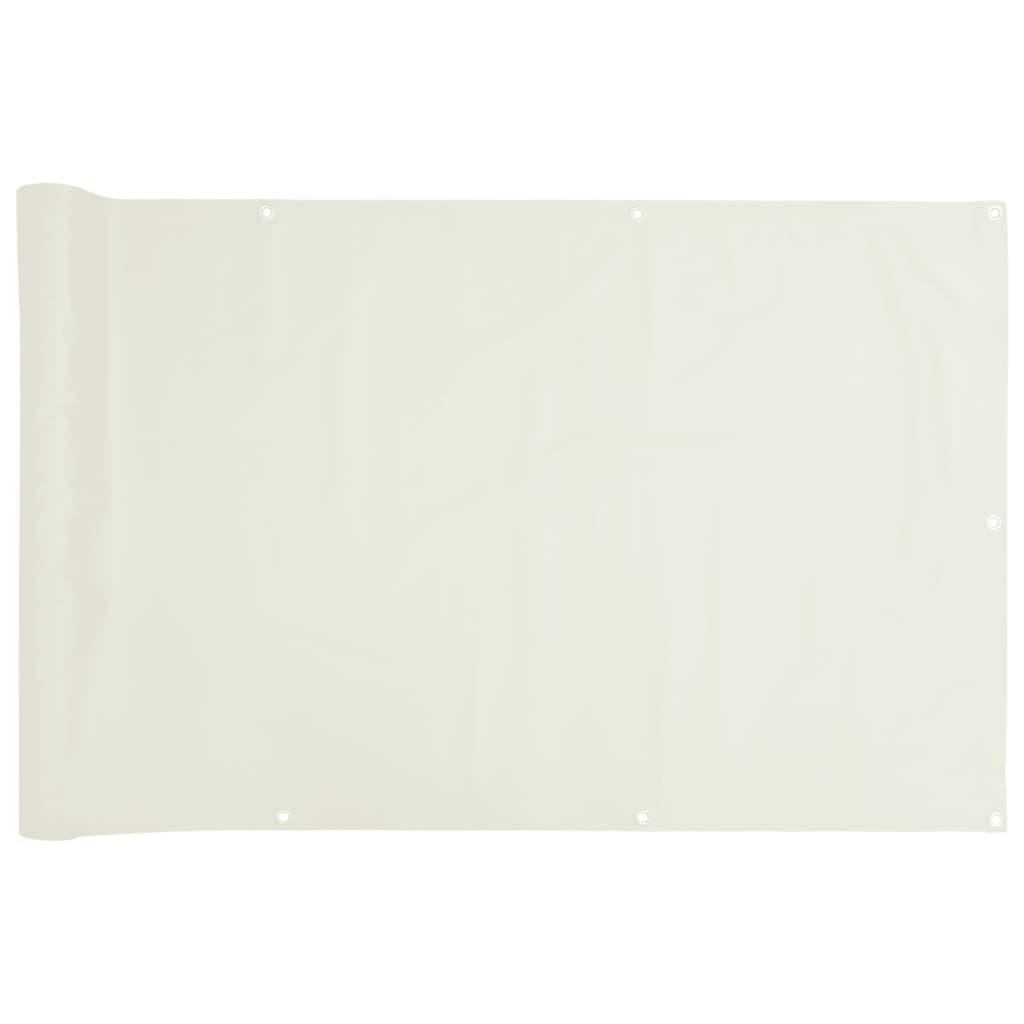 Paravento da Giardino Bianco 600x75 cm in PVC 4005399