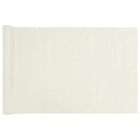 Paravento da Giardino Bianco 600x75 cm in PVC 4005399