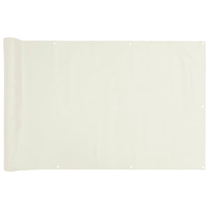 Paravento da Giardino Bianco 600x75 cm in PVC 4005399