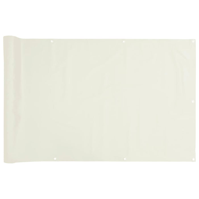 Paravento da Giardino Bianco 600x75 cm in PVC 4005399