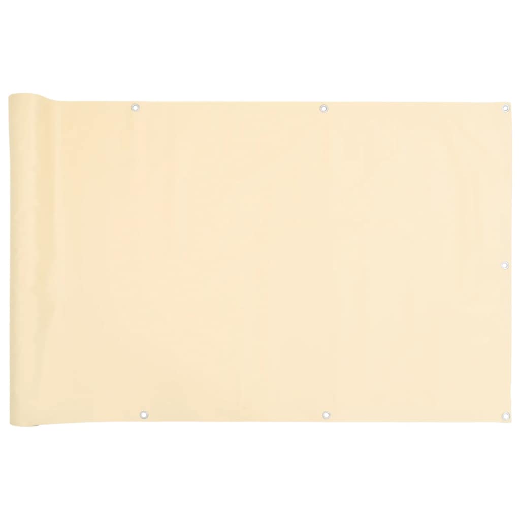 Paravento da Giardino Crema 1000x90 cm in PVC 4005450