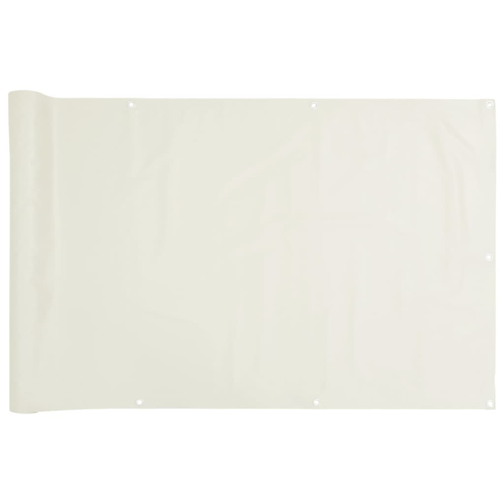 Paravento da Giardino Bianco 300x90 cm in PVC 4005452