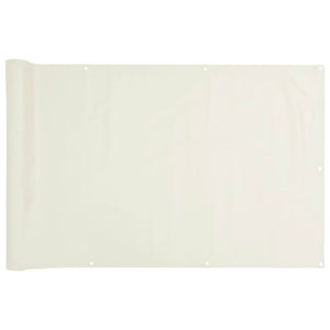 Paravento da Giardino Bianco 300x90 cm in PVC 4005452