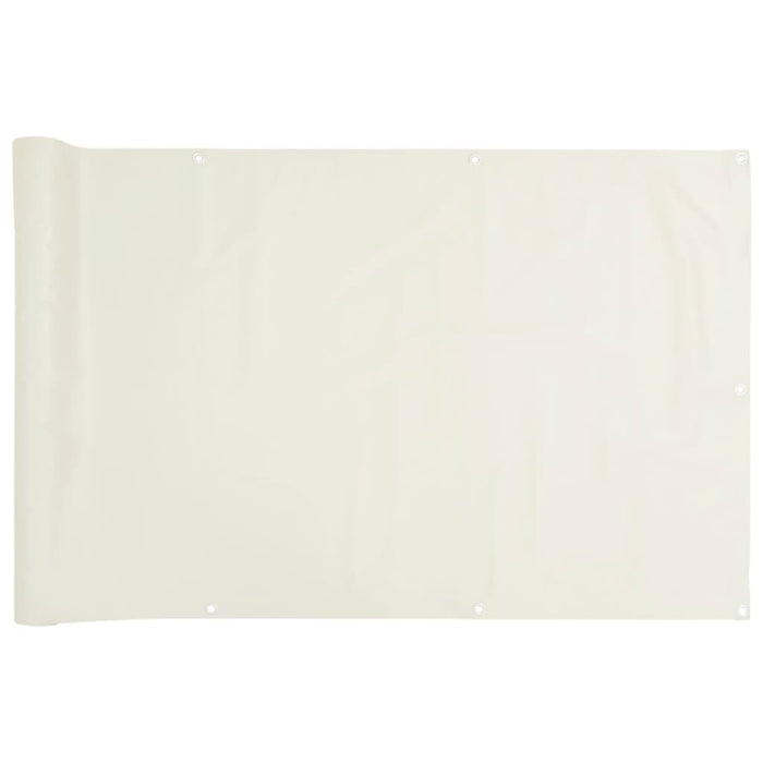 Paravento da Giardino Bianco 300x90 cm in PVC 4005452