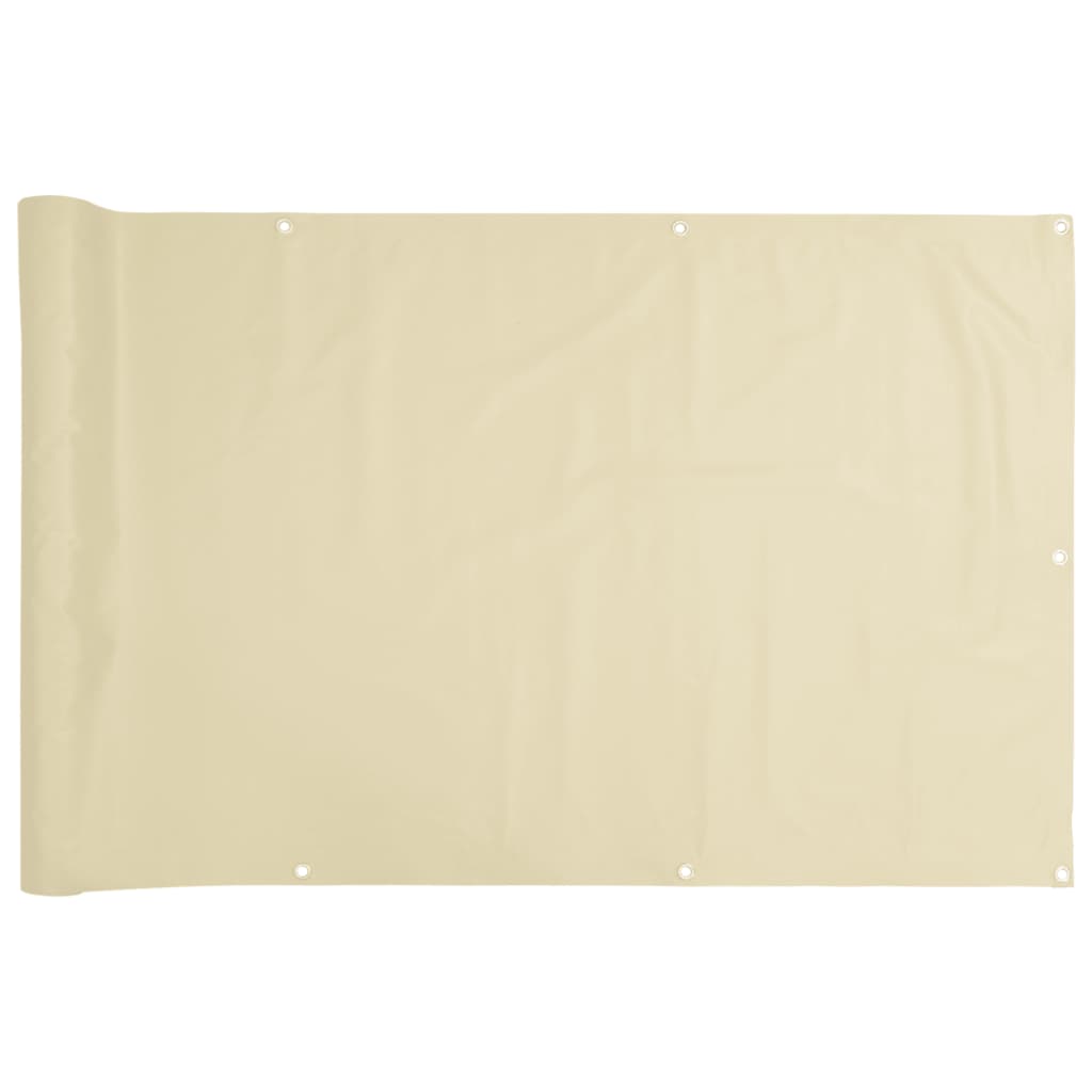 Paravento da Giardino Crema 300x120 cm in PVC 4005500