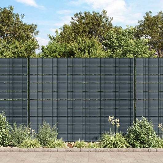 Schermi Privacy da Giardino 10 pz Nero 252,5x19 cm PVC 4005547