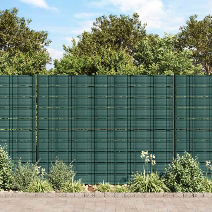 Schermi Privacy da Giardino 10 pz Verde 252,5x19 cm PVC 4005548