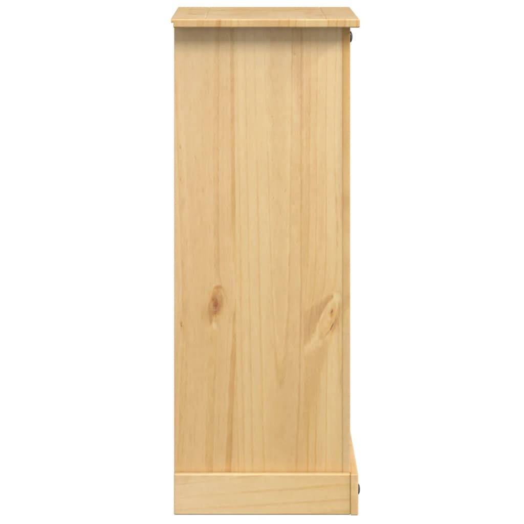 Comodino Corona 53x39x103 cm in Legno Massello di Pino 4005661