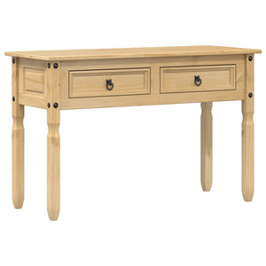 Tavolino Consolle Corona 115x46x73 cm in Legno Massello di Pino 4005665