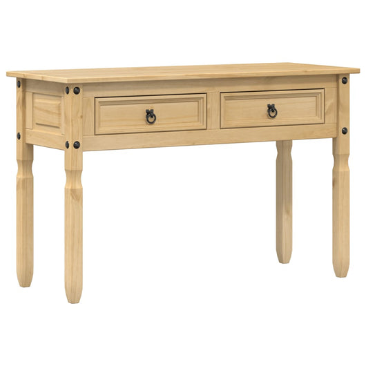 Tavolino Consolle Corona 115x46x73 cm in Legno Massello di Pino 4005665