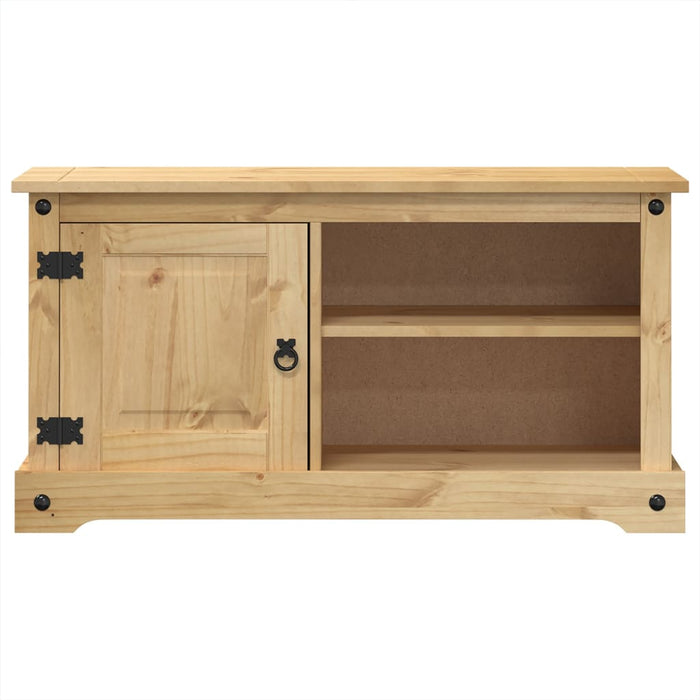 Mobile Porta TV Corona 100x37x52 cm in Legno Massello di Pino 4005667