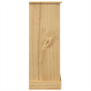 Cassettiera Corona 80x43x114 cm in Legno Massello di Pino 4005672