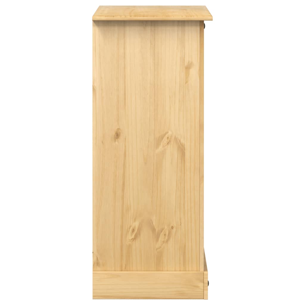 Cassettiera Corona 92x48x114 cm in Legno Massello di Pino 4005674