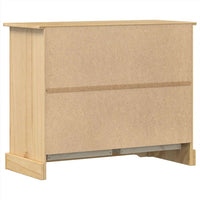 Cassettiera Corona 103x46x83 cm in Legno Massello di Pino 4005678