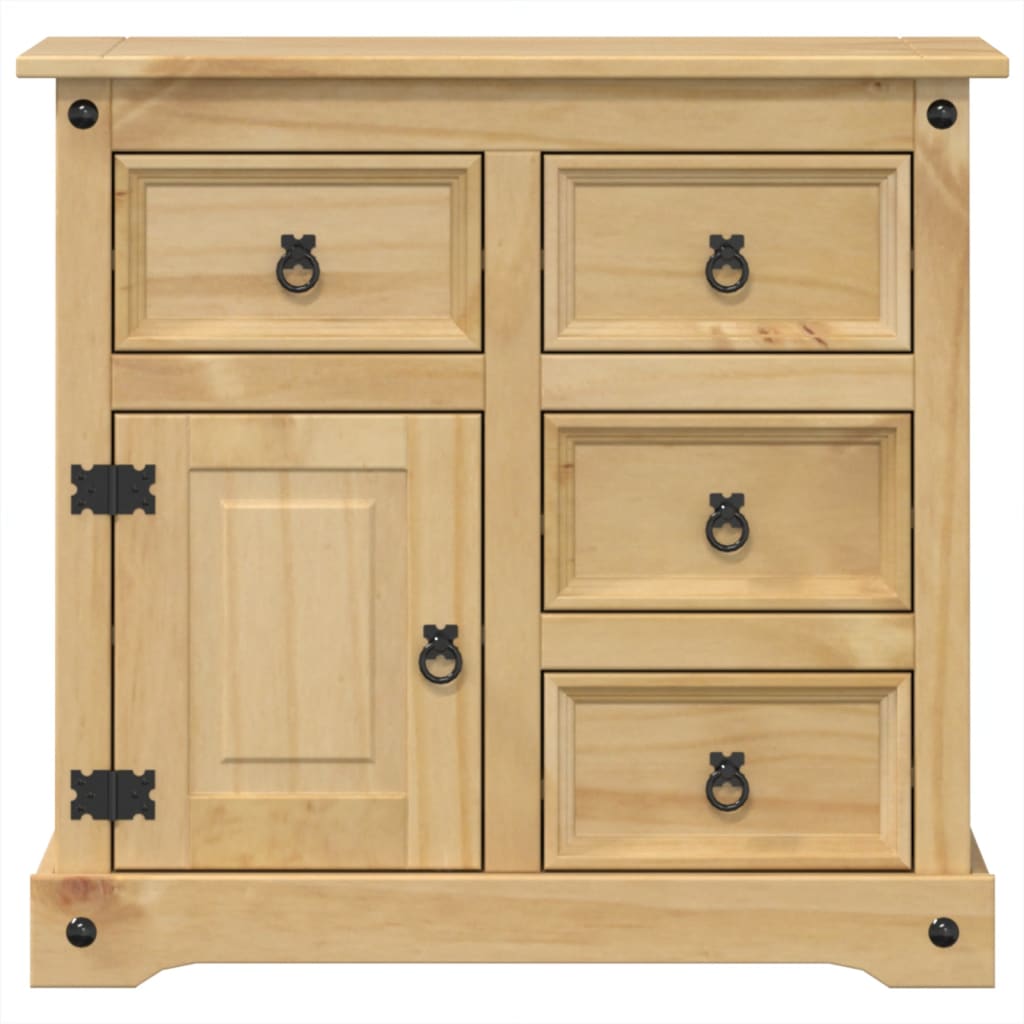 Credenza Corona 87x40x76 cm in Legno Massello di Pino 4005679