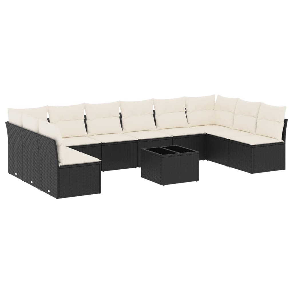 Set Divani da Giardino 11 pz con Cuscini in Polyrattan Nerocod mxl 116351