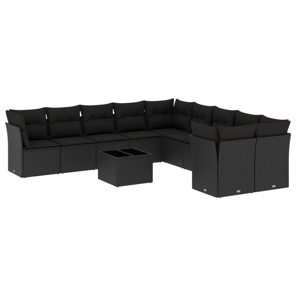 Set Divani da Giardino 11 pz con Cuscini in Polyrattan Nerocod mxl 111283